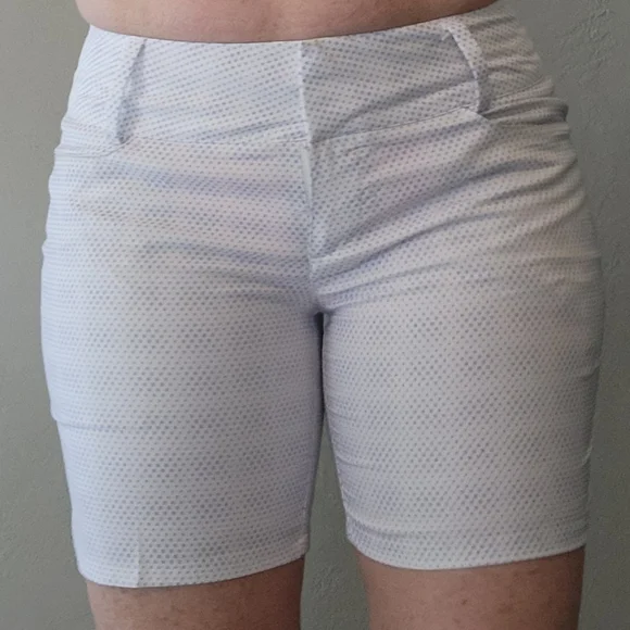 Adidas white/ purple golf shorts - Picture 1 of 5